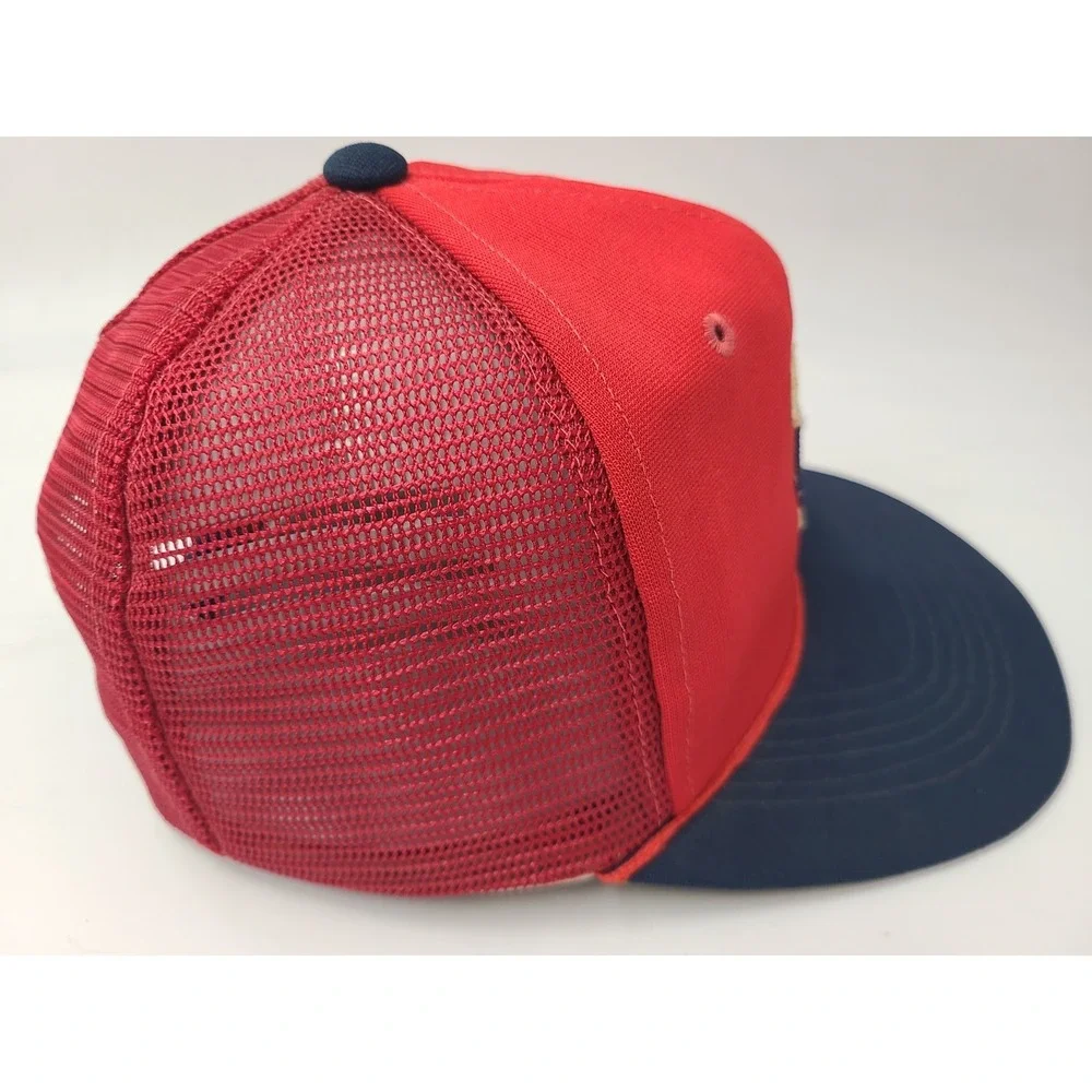 Vintage‎ Minnesota Twins Twins Enterprise Mesh Trucker Snapback Hat Cap MLB Red